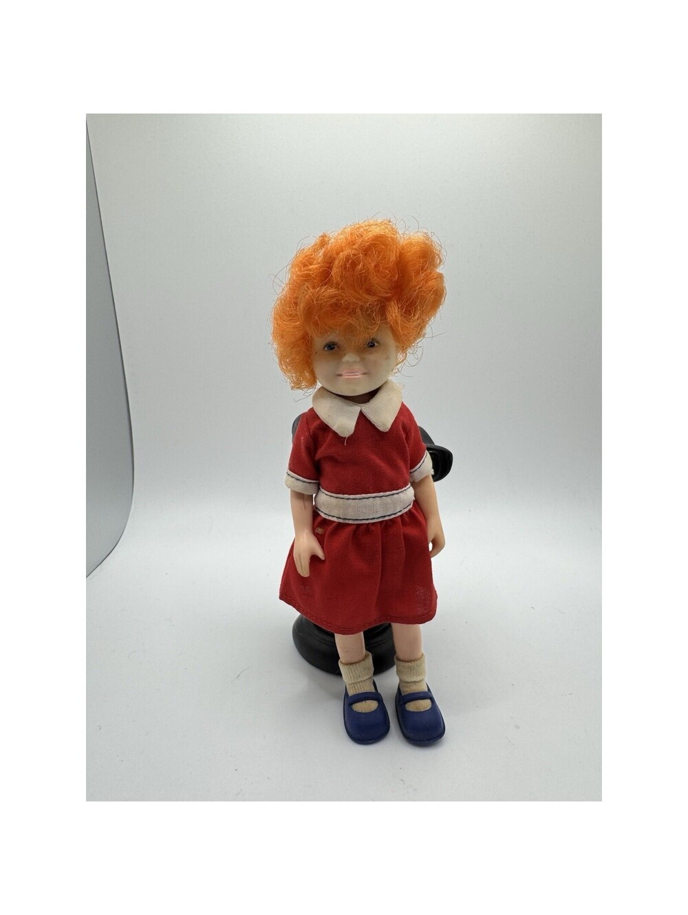 Vintage The World Of Annie 1982 Little Orphan Annie 6" Doll Knickerbocker Toy